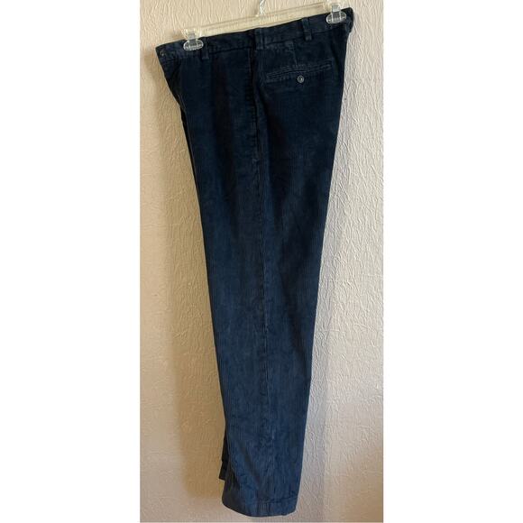 Brooks Brothers 346 Corduroy Pants Navy Blue 32 x 31 Cotton Straight Leg Preppy - Picture 3 of 12